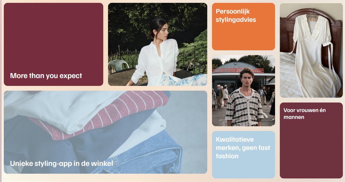 Les Amis de MarieFleur — brand imagery: personal styling advice, quality brands, for women and men